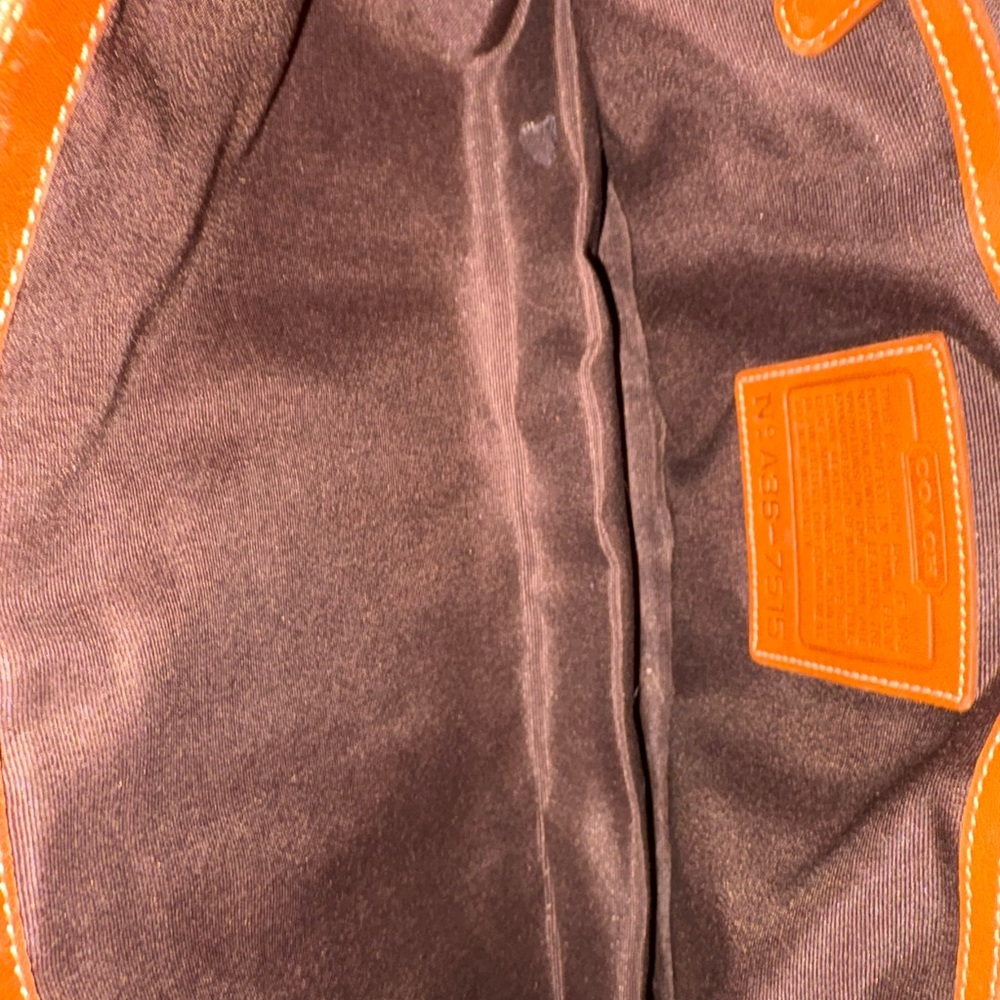 Coach Tan Leather Men's Messenger Bag - Picture 5 of 8